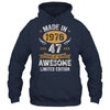 Vintage Made In 1978 47 Years Old 47th Birthday Men Women Shirt & Hoodie | siriusteestore