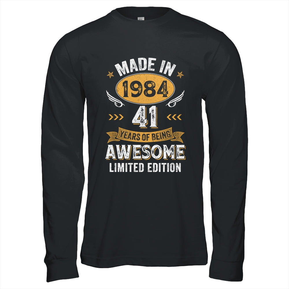 Vintage Made In 1984 41 Years Old 41st Birthday Men Women Shirt & Hoodie | siriusteestore