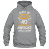 Vintage Made In 1985 40 Years Old 40th Birthday Men Women Shirt & Hoodie | siriusteestore