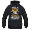 Vintage Made In 1987 38 Years Old 38th Birthday Men Women Shirt & Hoodie | siriusteestore