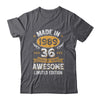 Vintage Made In 1989 36 Years Old 36th Birthday Men Women Shirt & Hoodie | siriusteestore