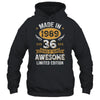 Vintage Made In 1989 36 Years Old 36th Birthday Men Women Shirt & Hoodie | siriusteestore