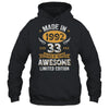 Vintage Made In 1992 33 Years Old 33rd Birthday Men Women Shirt & Hoodie | siriusteestore