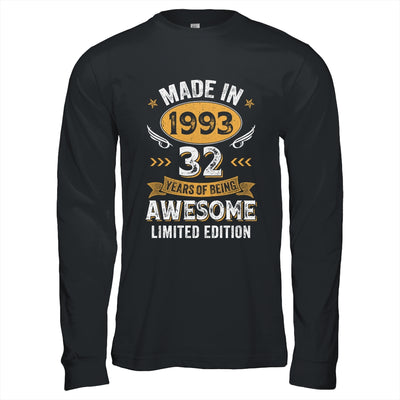 Vintage Made In 1993 32 Years Old 32nd Birthday Men Women Shirt & Hoodie | siriusteestore