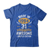 Vintage Made In 1994 31 Years Old 31st Birthday Men Women Shirt & Hoodie | siriusteestore