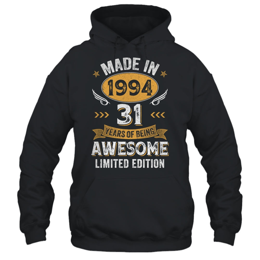 Vintage Made In 1994 31 Years Old 31st Birthday Men Women Shirt & Hoodie | siriusteestore