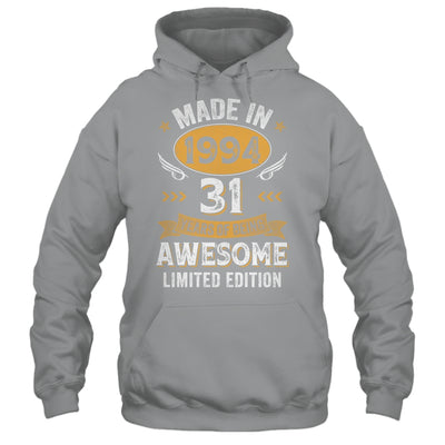 Vintage Made In 1994 31 Years Old 31st Birthday Men Women Shirt & Hoodie | siriusteestore