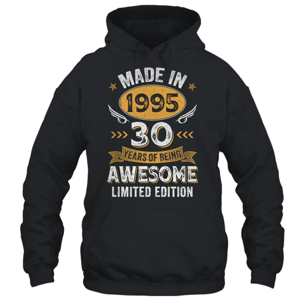 Vintage Made In 1995 30 Years Old 30th Birthday Men Women Shirt & Hoodie | siriusteestore