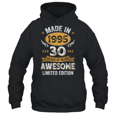 Vintage Made In 1995 30 Years Old 30th Birthday Men Women Shirt & Hoodie | siriusteestore