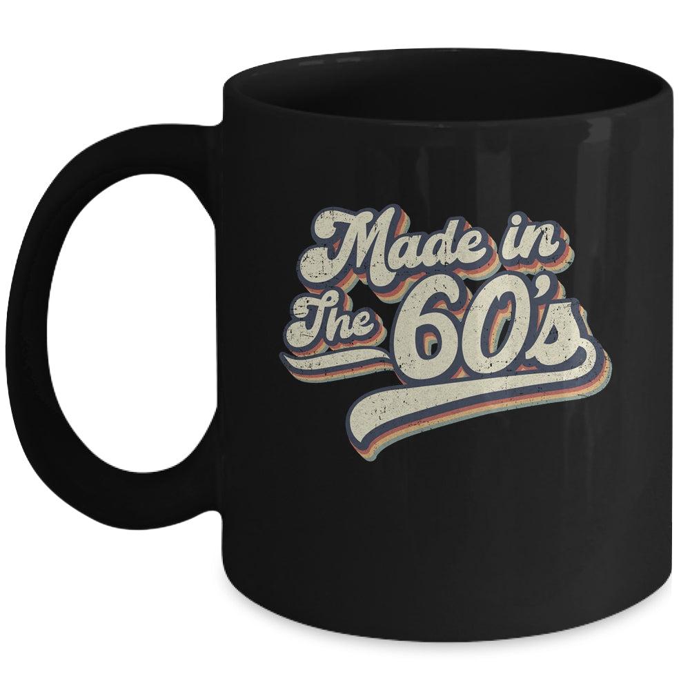 Vintage Made In The 60's 1960s Retro Born Birthday Day Mug | siriusteestore