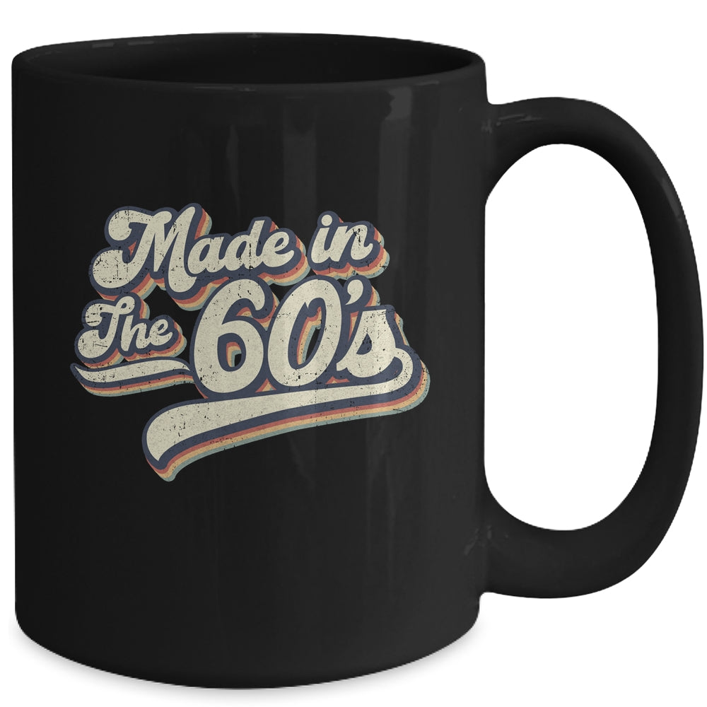Vintage Made In The 60's 1960s Retro Born Birthday Day Mug | siriusteestore