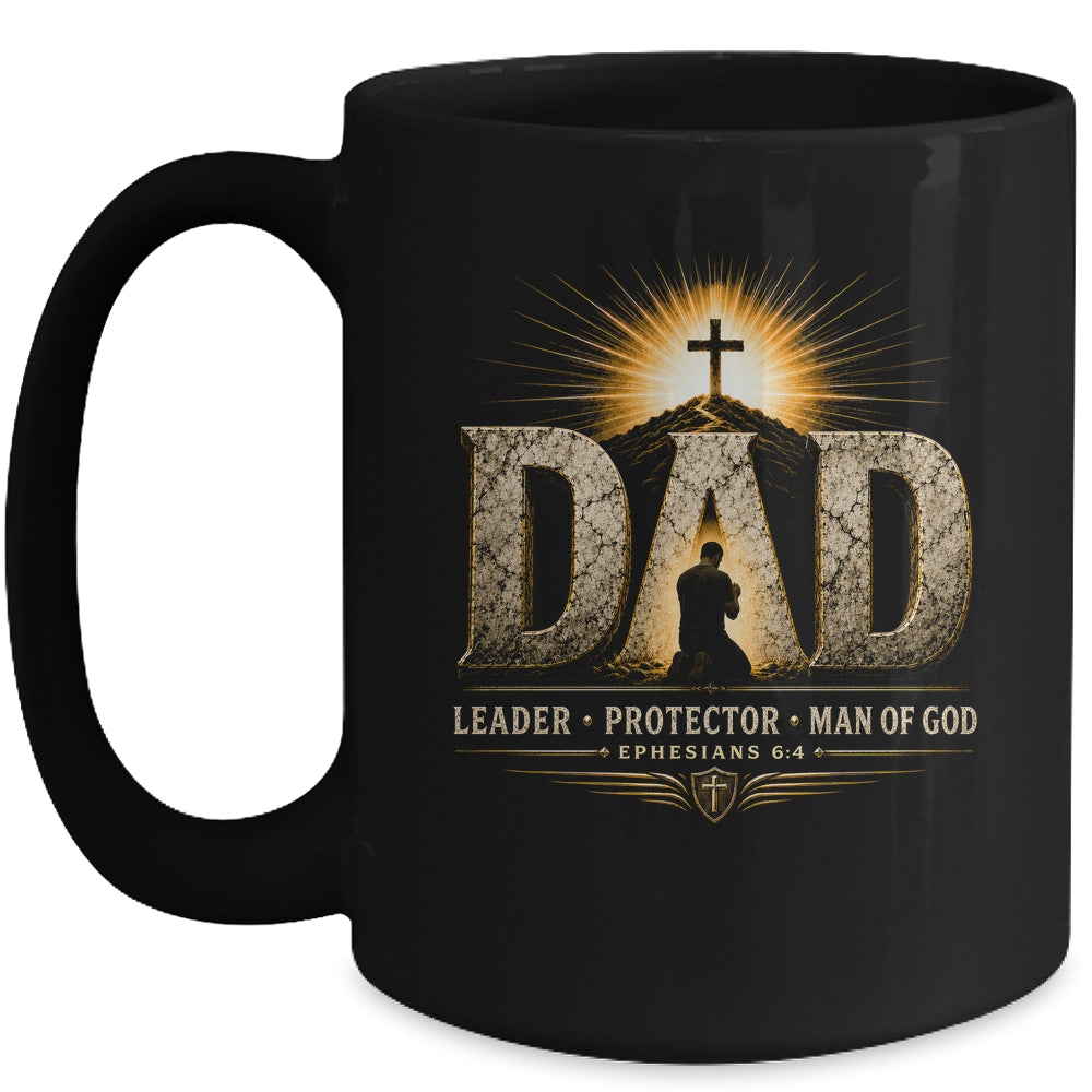 Vintage Man Of God Husband Dad Christian Dad Father'S Day Mug | siriusteestore