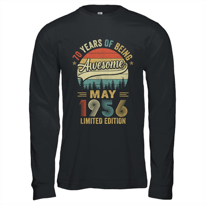 Vintage May 1956 70 Years Old 70th Birthday Men Women Shirt & Hoodie | siriusteestore