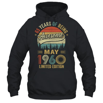 Vintage May 1960 65 Year Old 65th Birthday Men Women Shirt & Hoodie | siriusteestore