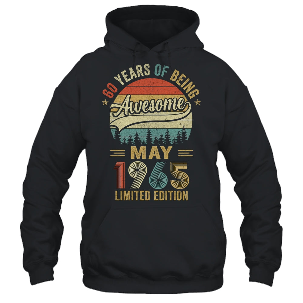Vintage May 1965 60 Year Old 60th Birthday Men Women Shirt & Hoodie | siriusteestore