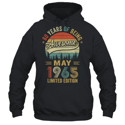 Vintage May 1965 60 Year Old 60th Birthday Men Women Shirt & Hoodie | siriusteestore