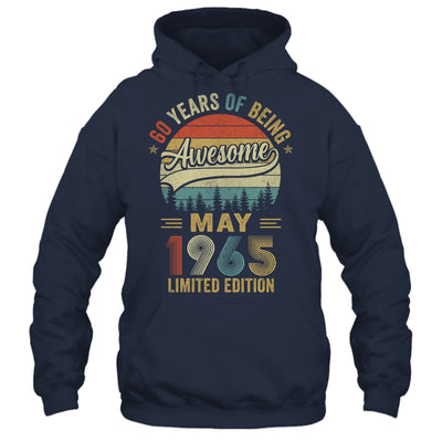 Vintage May 1965 60 Year Old 60th Birthday Men Women Shirt & Hoodie | siriusteestore