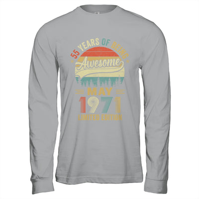 Vintage May 1971 55 Years Old 55th Birthday Men Women Shirt & Hoodie | siriusteestore