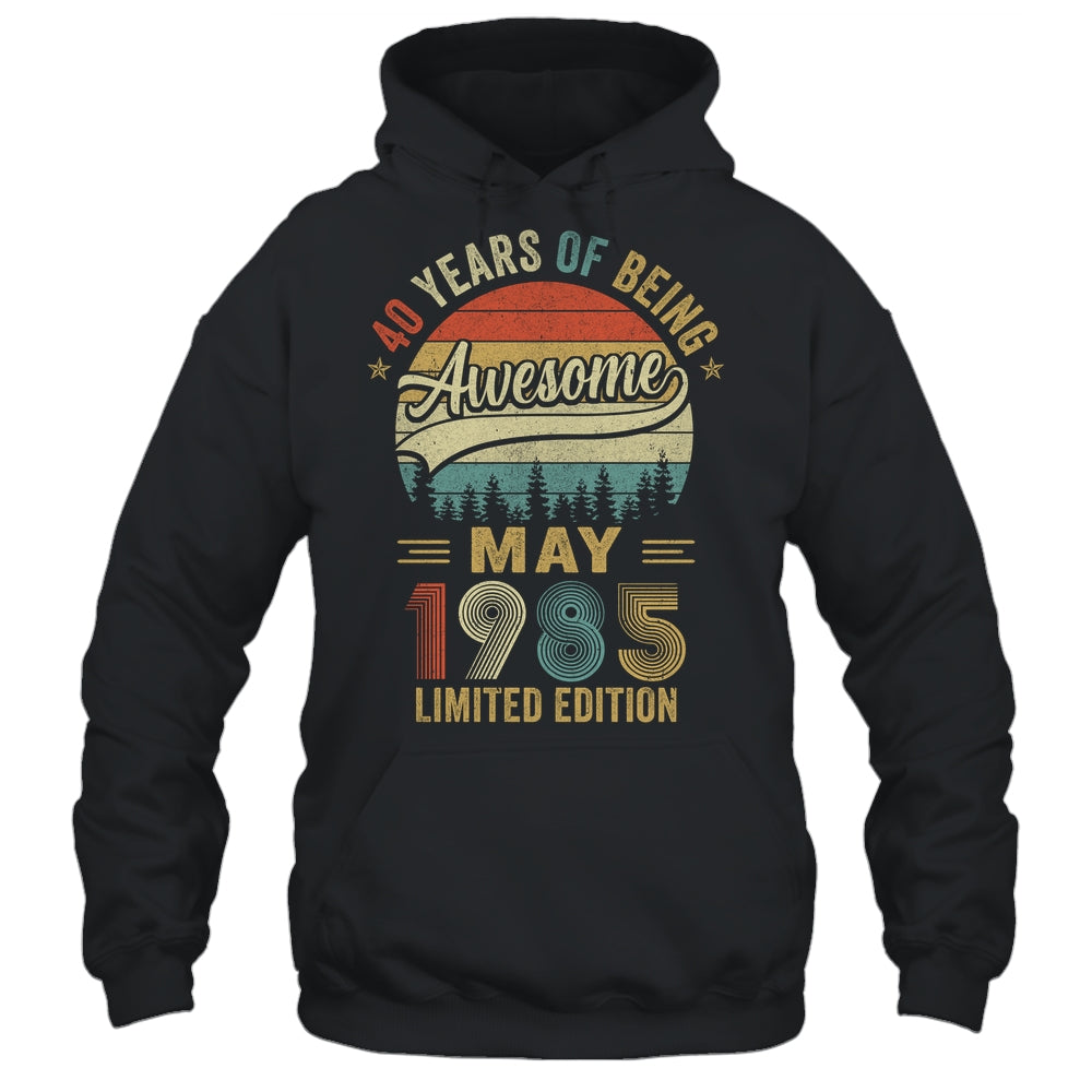 Vintage May 1985 40 Year Old 40th Birthday Men Women Shirt & Hoodie | siriusteestore