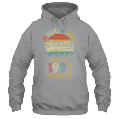 Vintage May 1991 35 Years Old 35th Birthday Men Women Shirt & Hoodie | siriusteestore