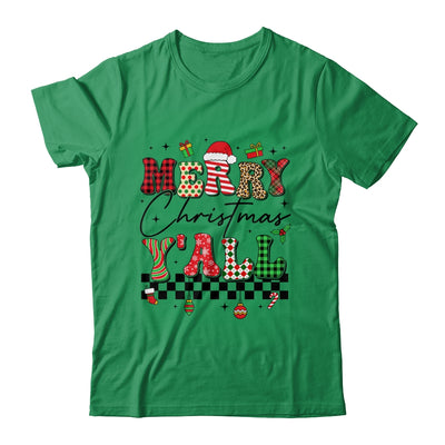 Vintage Merry Christmas Y'all Retro Christmas Women Girls Shirt & Sweatshirt | siriusteestore