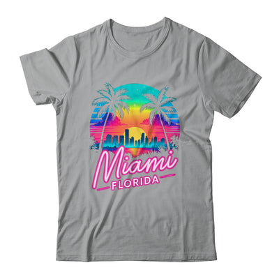 Vintage Miami Beach Retro City Florida Vacation Sunset Shirt & Tank Top | siriusteestore