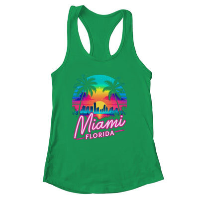 Vintage Miami Beach Retro City Florida Vacation Sunset Shirt & Tank Top | siriusteestore