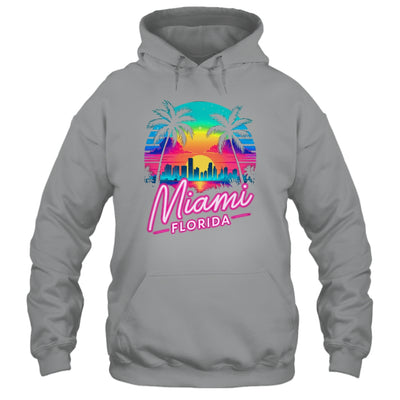 Vintage Miami Beach Retro City Florida Vacation Sunset Shirt & Tank Top | siriusteestore
