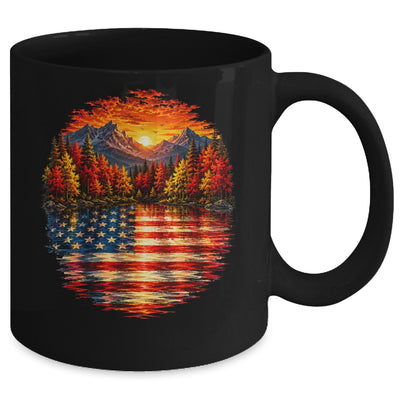 Vintage Nature Lake Reflection Forest Trees Outdoor Wildlife Mug | siriusteestore