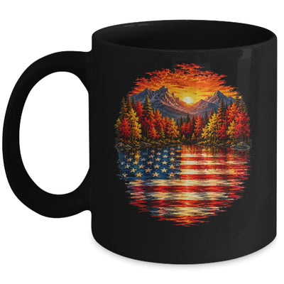 Vintage Nature Lake Reflection Forest Trees Outdoor Wildlife Mug | siriusteestore