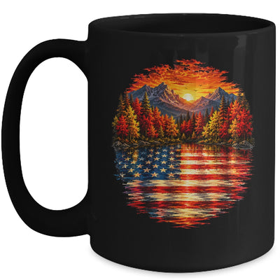 Vintage Nature Lake Reflection Forest Trees Outdoor Wildlife Mug | siriusteestore
