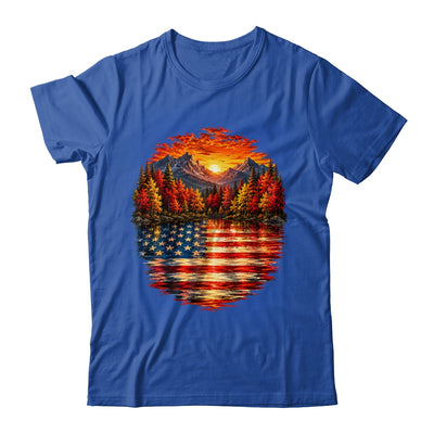 Vintage Nature Lake Reflection Forest Trees Outdoor Wildlife Shirt & Tank Top | siriusteestore