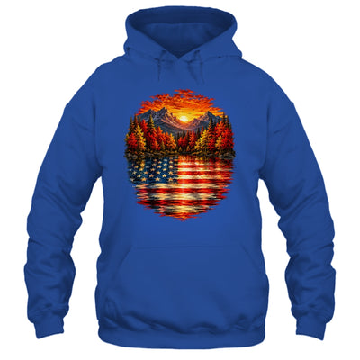 Vintage Nature Lake Reflection Forest Trees Outdoor Wildlife Shirt & Tank Top | siriusteestore