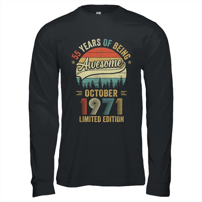 Vintage October 1971 55 Years Old 55th Birthday Men Women Shirt & Hoodie | siriusteestore