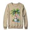 Vintage Palm Tree Snowman Tropical Christmas Deck The Palms Shirt & Sweatshirt | siriusteestore
