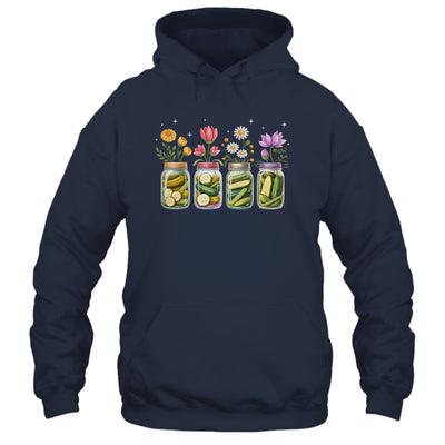 Vintage Pickles Wildflower Canning Season Pickle Jar Lovers Shirt & Tank Top | siriusteestore