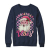 Vintage Pink Santa Claus Pink Christmas Vibes Xmas Women Shirt & Sweatshirt | siriusteestore