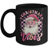 Vintage Pink Santa Claus Pink Christmas Vibes Xmas Women Mug | siriusteestore