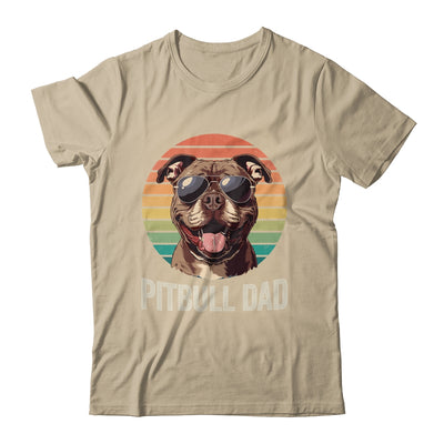 Vintage Pitbull Dad For Fathers Day Dog Lover Funny Shirt & Hoodie | siriusteestore