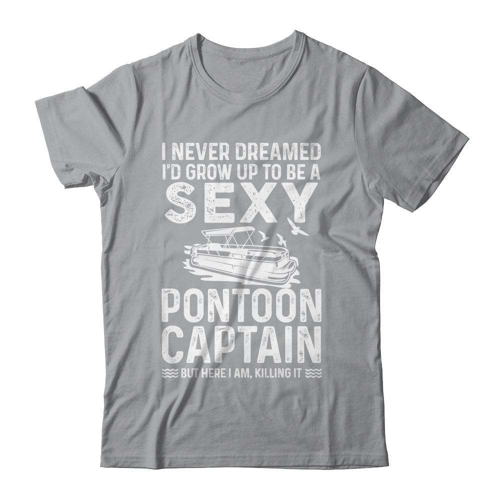 Vintage Pontoon Captain For Men Women Funny Pontoon Queen Shirt & Tank Top | siriusteestore