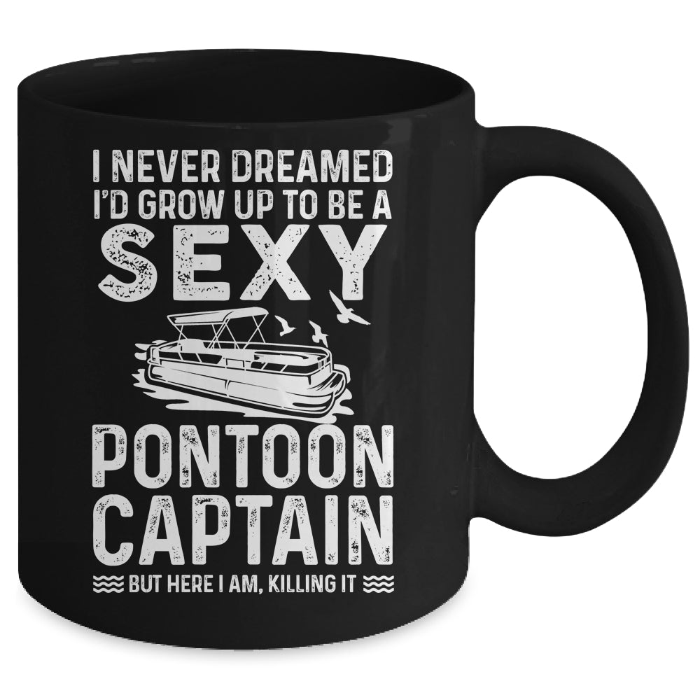 Vintage Pontoon Captain For Men Women Funny Pontoon Queen Mug | siriusteestore