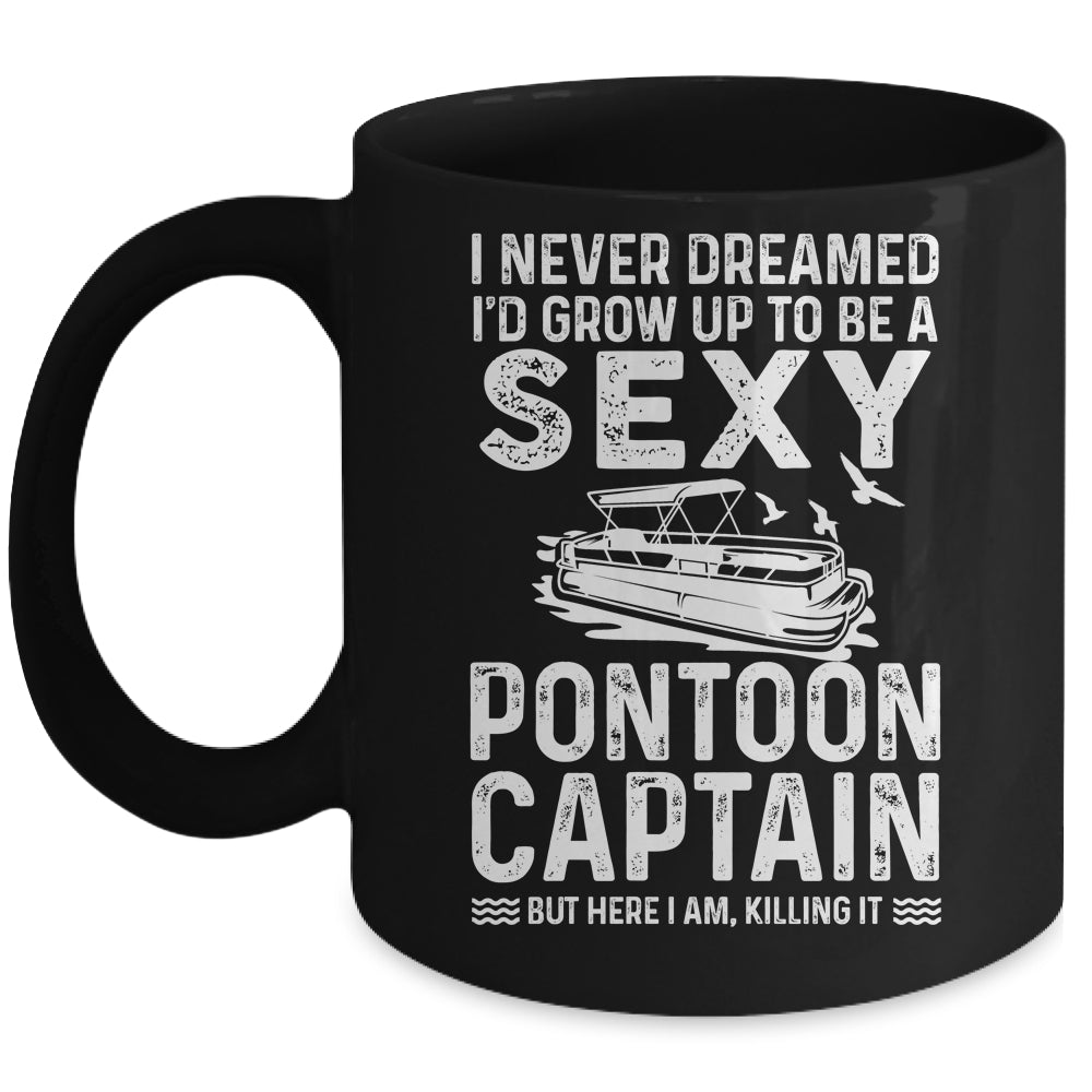Vintage Pontoon Captain For Men Women Funny Pontoon Queen Mug | siriusteestore