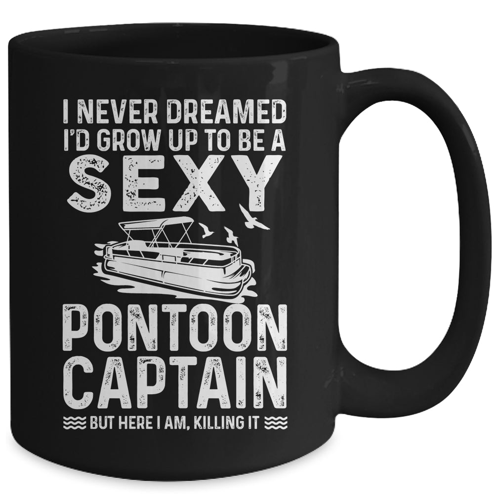 Vintage Pontoon Captain For Men Women Funny Pontoon Queen Mug | siriusteestore