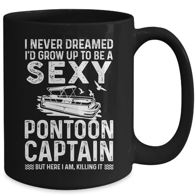 Vintage Pontoon Captain For Men Women Funny Pontoon Queen Mug | siriusteestore