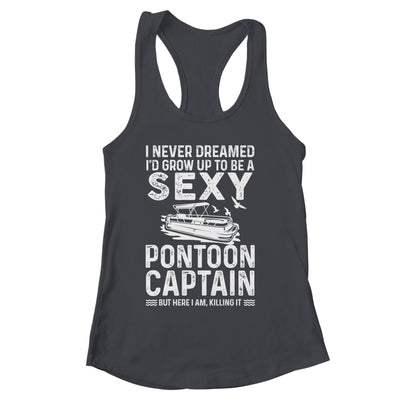 Vintage Pontoon Captain For Men Women Funny Pontoon Queen Shirt & Tank Top | siriusteestore