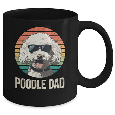 Vintage Poodle Dad For Fathers Day Dog Lover Funny Mug | siriusteestore