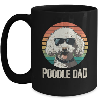Vintage Poodle Dad For Fathers Day Dog Lover Funny Mug | siriusteestore