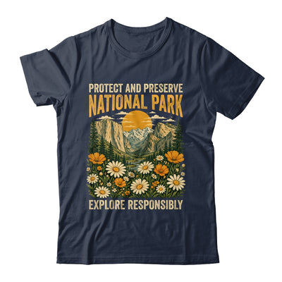 Vintage Protect And Preserve National Parks Sunset Floral Shirt & Tank Top | siriusteestore