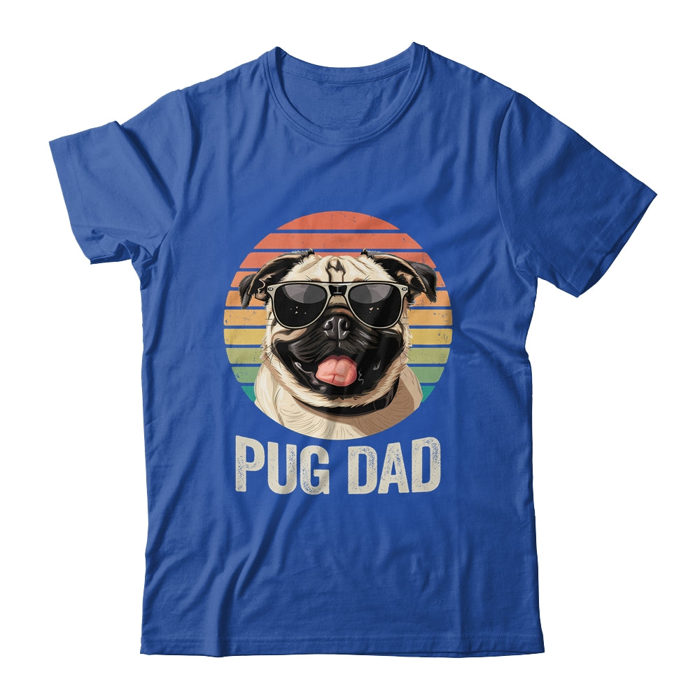 Vintage Pug Dad For Fathers Day Dog Lover Funny Shirt & Hoodie | siriusteestore