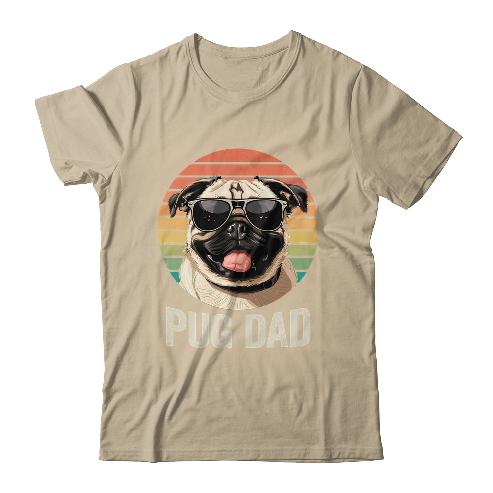 Vintage Pug Dad For Fathers Day Dog Lover Funny Shirt & Hoodie | siriusteestore
